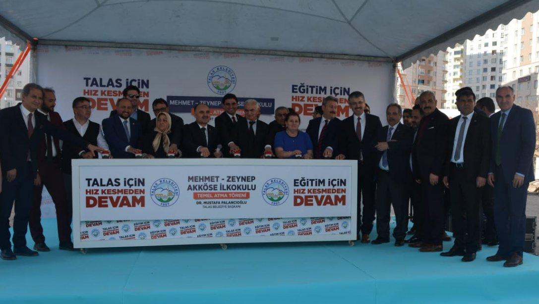 Mehmet Zeynep Akköse İlkokulu Temel Atma Töreni Yapıldı