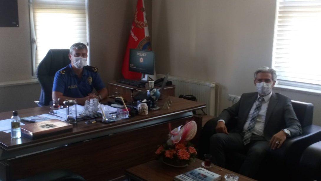 İlçe Emniyet Müdürü Hakan Mustafa Kutluay'a Hayırlı Olsun Ziyareti