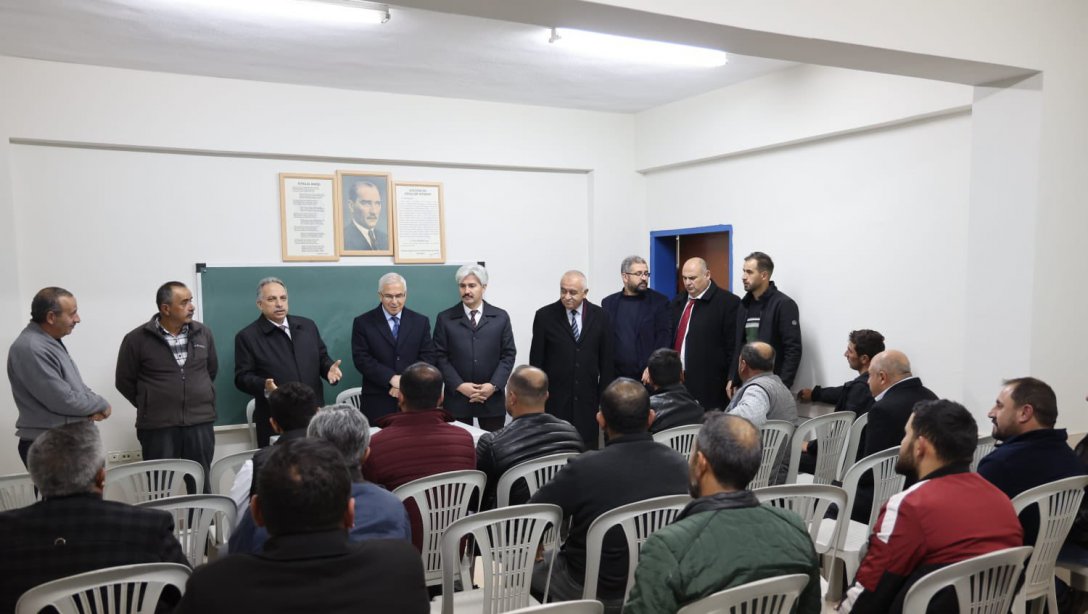 Talas Belediyesi - Halk Eğitim işbirliğiyle Ardıç Mahallemizde açılan Kurban Kesim Elemanı kursu