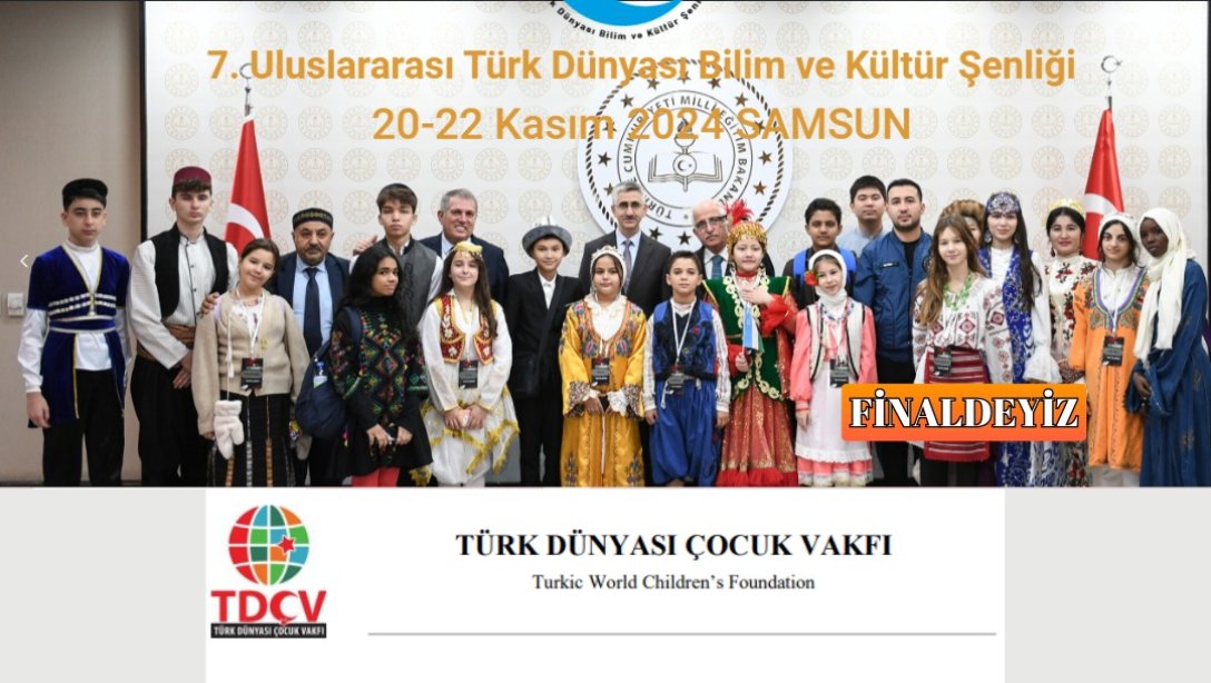 7. Uluslararası Türk Dünyası Bilim ve Kültür Proje Yarışmasında Finalist Takımımız